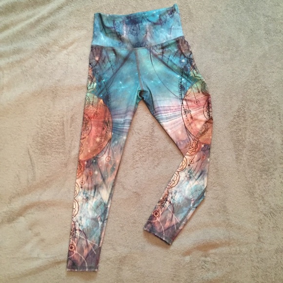 Cosmic Chakra Yoga Leggings from EVCR - Picture 1 of 6